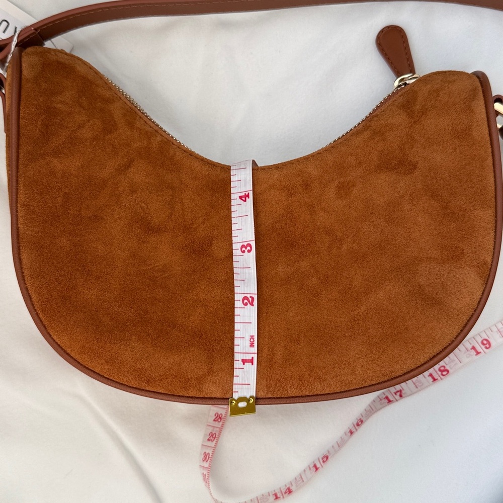 NEW Aupen Joy Surprise Bag in Mocha Suede - Picture 5 of 9
